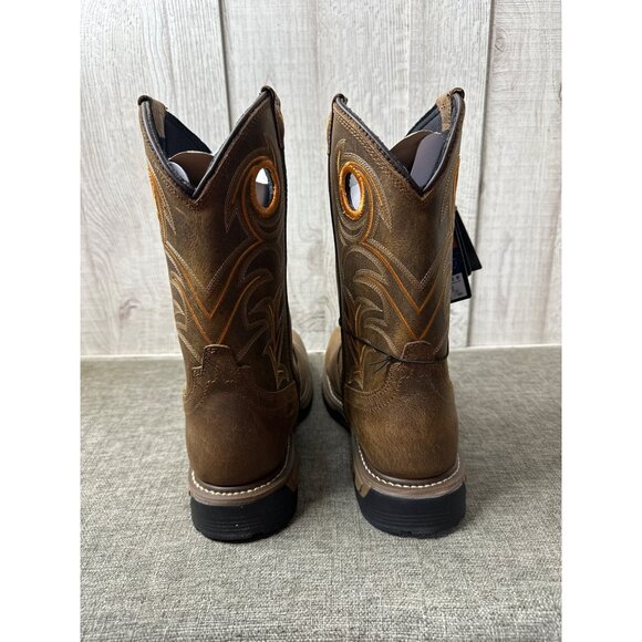 Dan Post Hurricane Series Mens Sz 8.5 Brown Leather Waterproof Work Boots - Picture 3 of 15